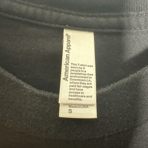 Game Of Thrones Black T-Shirt By American Apparel Sz S Made In USA - Picture 3 of 8